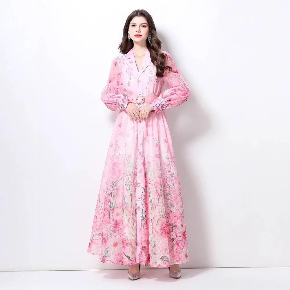 Use to meet you print dress ED168 image