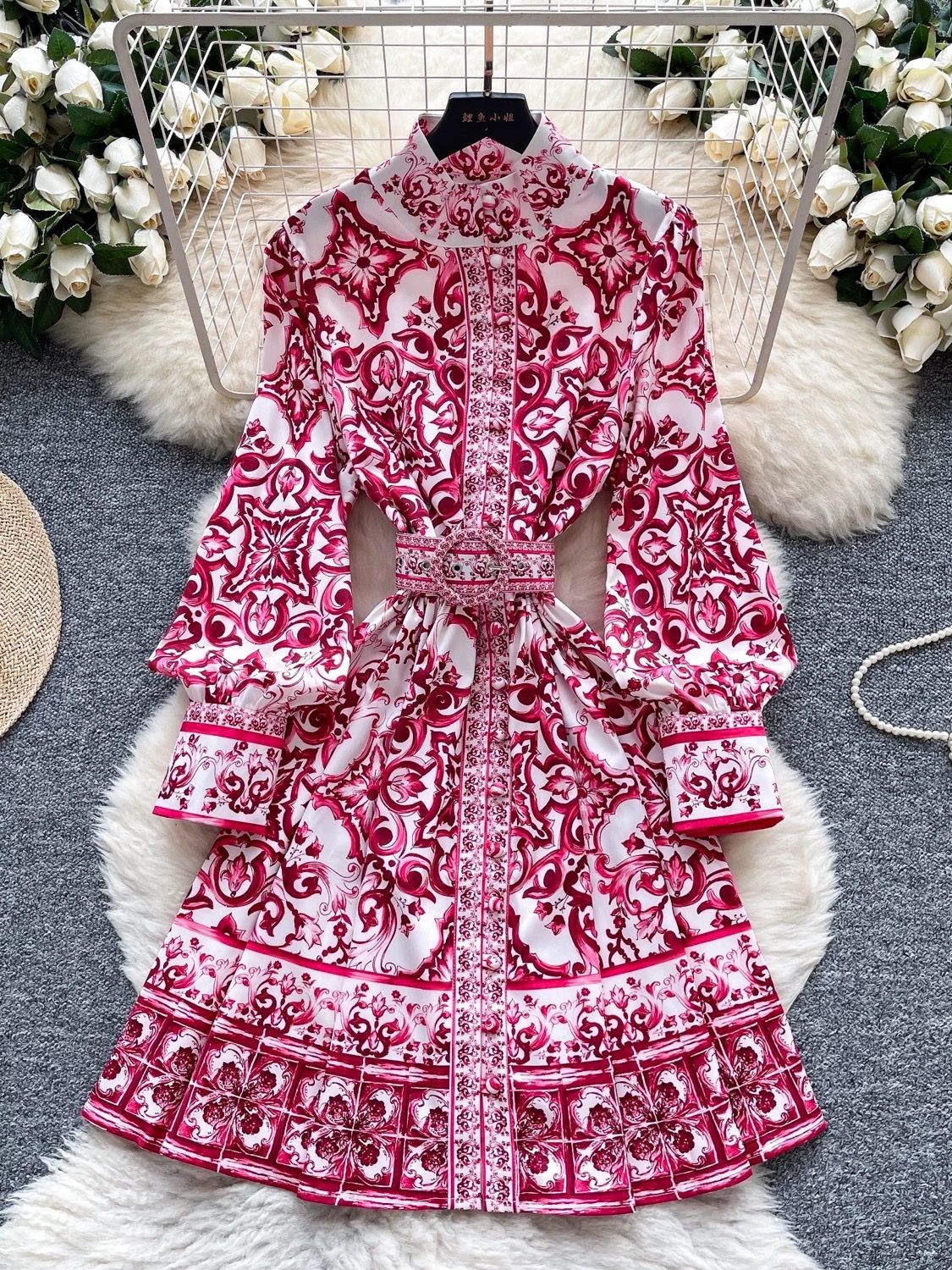 See you there print dress ED153 image