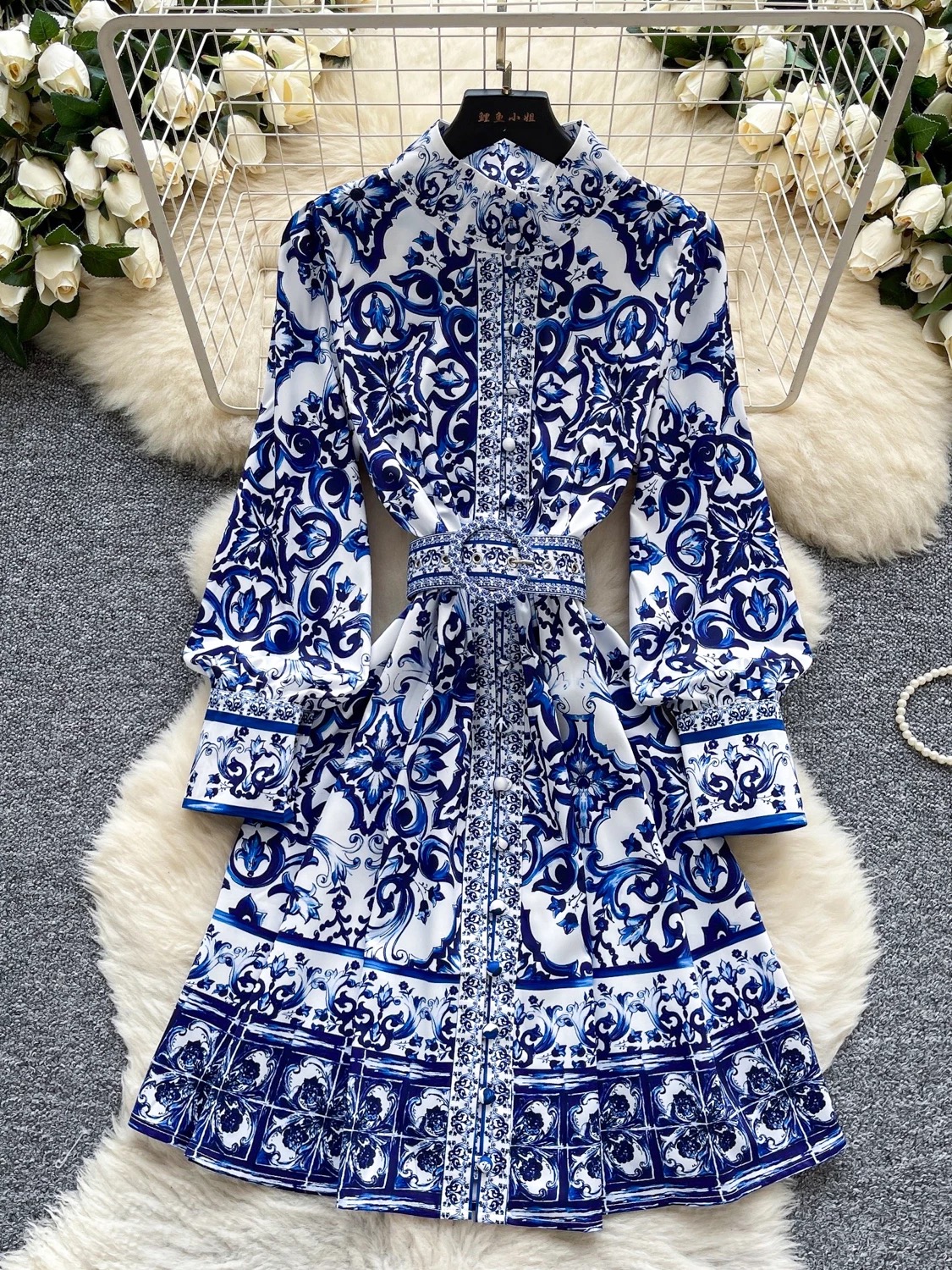 See you there print dress ED153 image