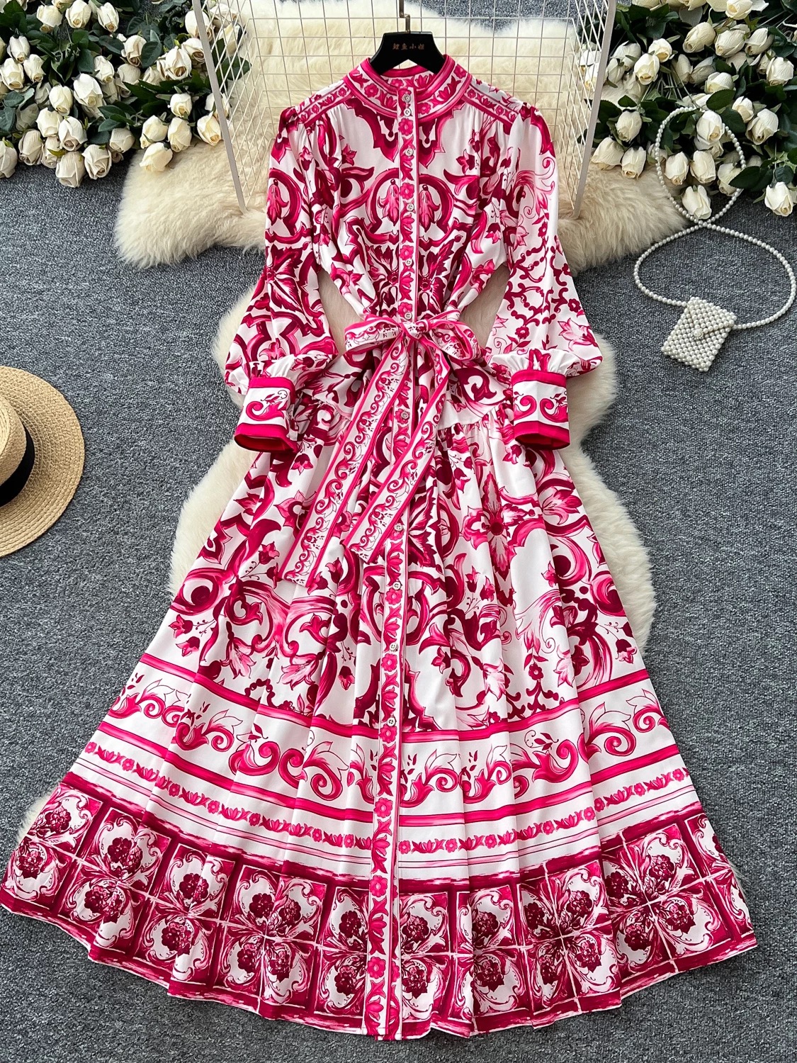 Always on the go print dress ED154 image