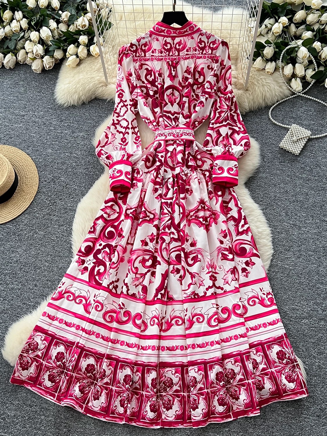 Always on the go print dress ED154 image