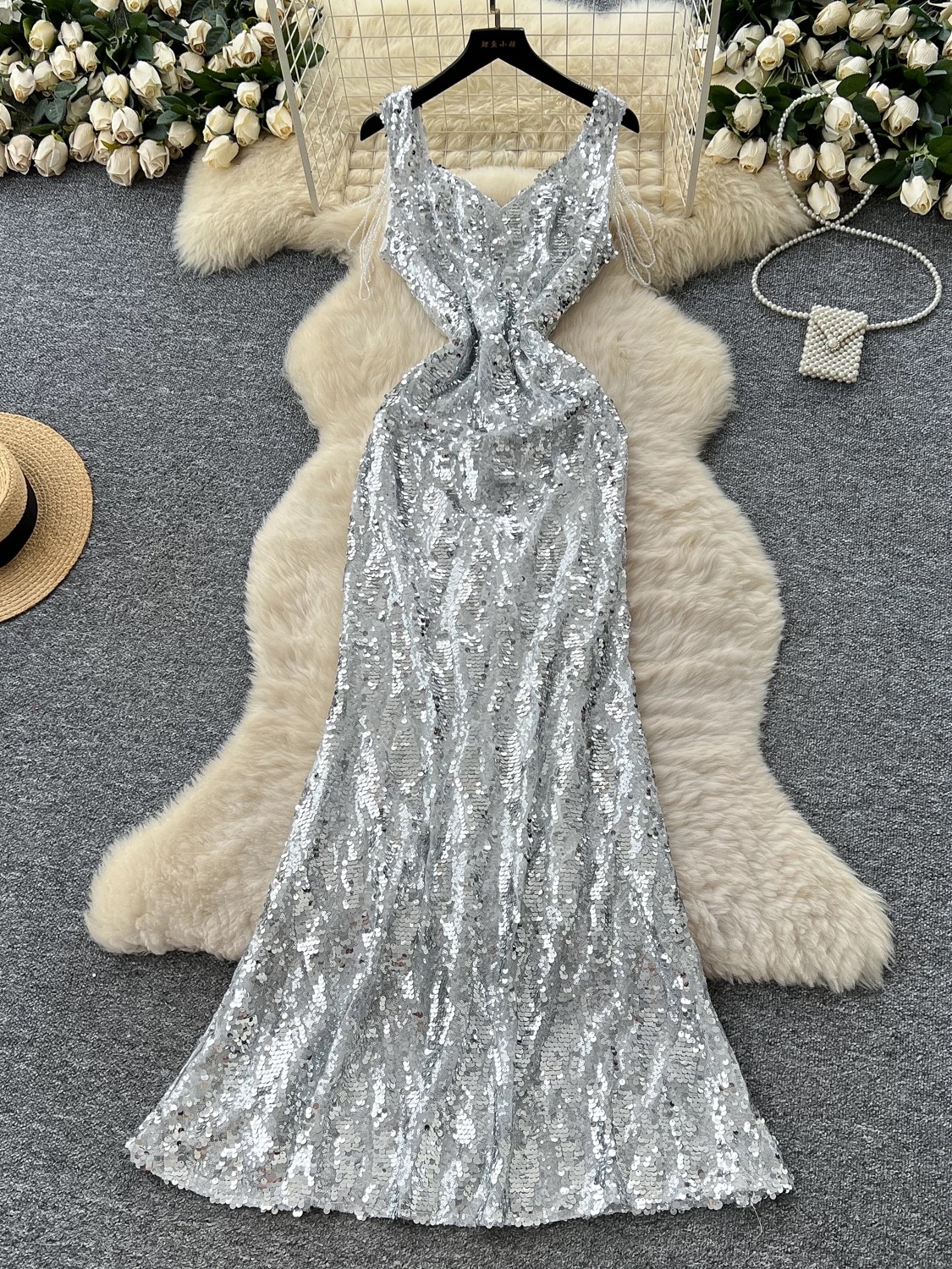 Something to be sequin dress EVD195 image