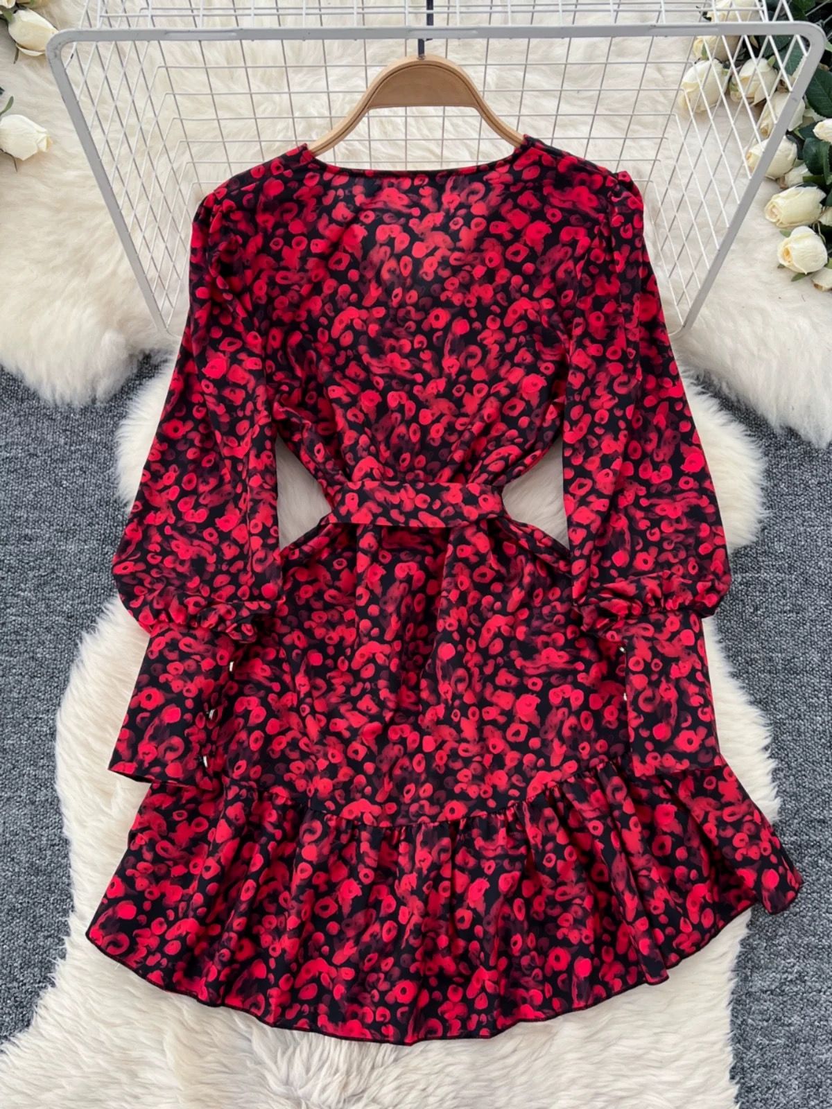 Leaving you on read print dress CD864 image