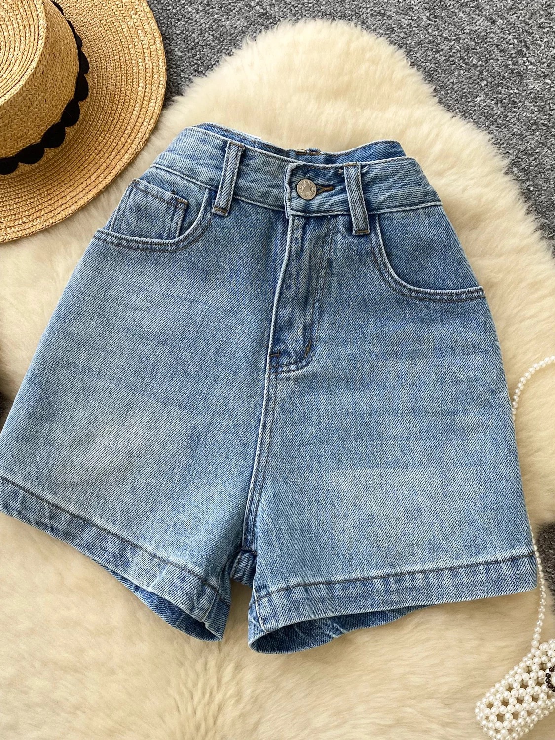 Denim slay shorts DS111 image