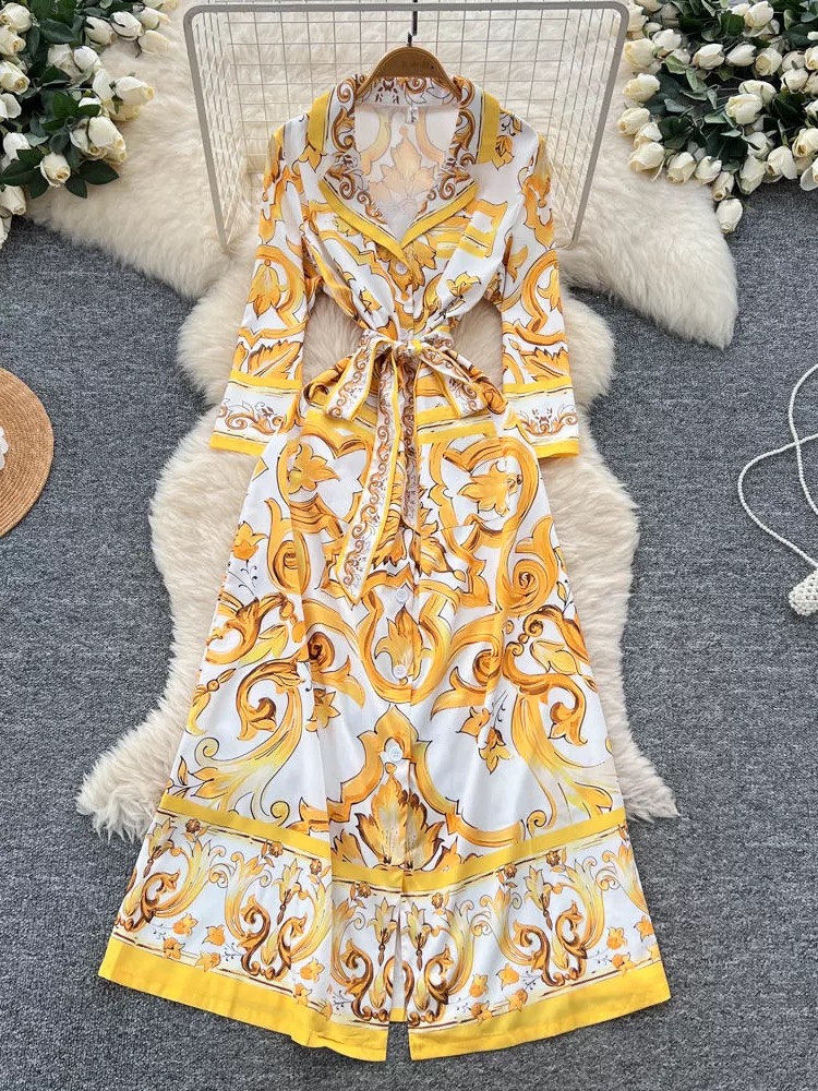 Ancient aura print dress CD660 image