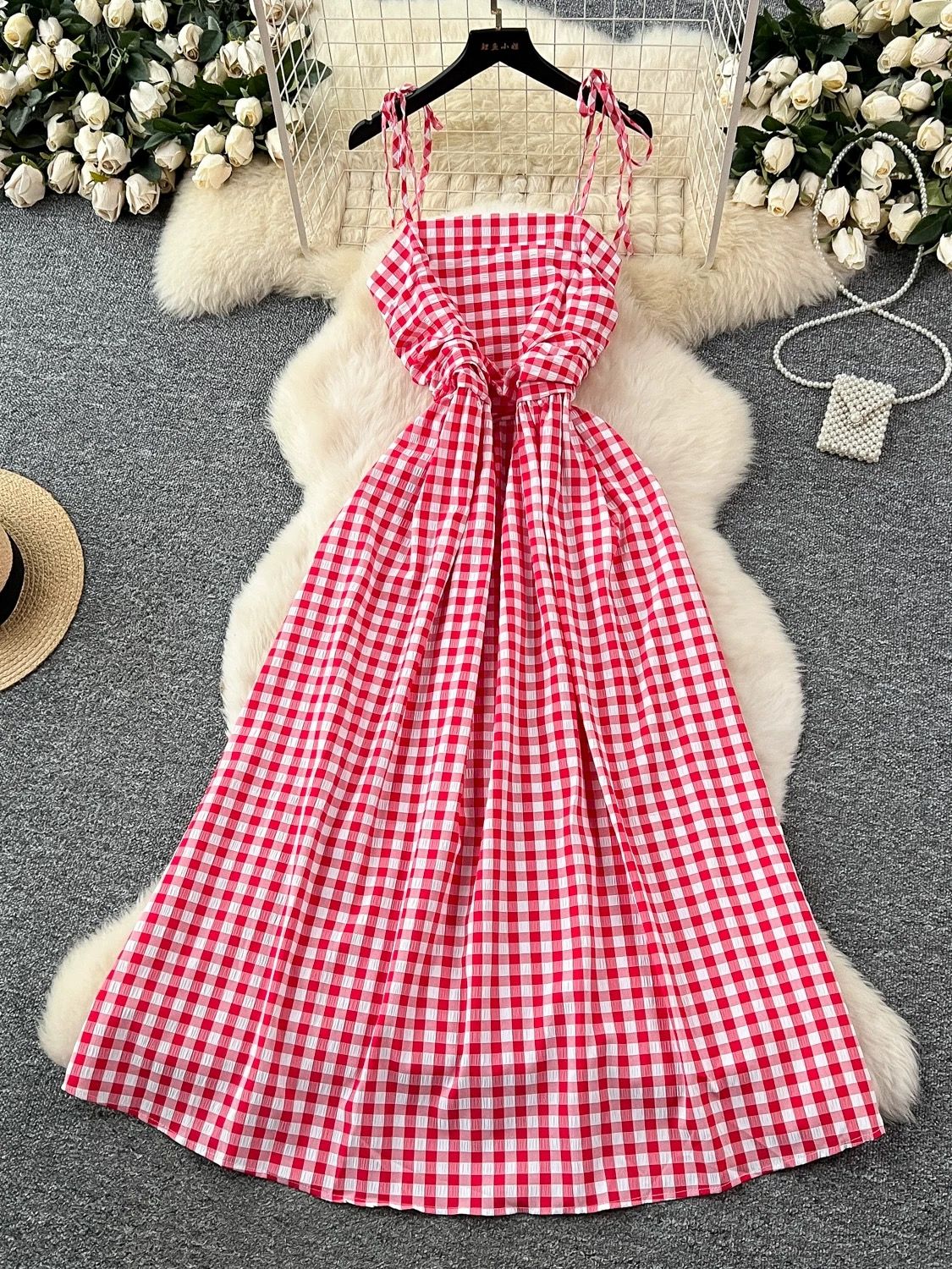 Always extra check dress CD317 image