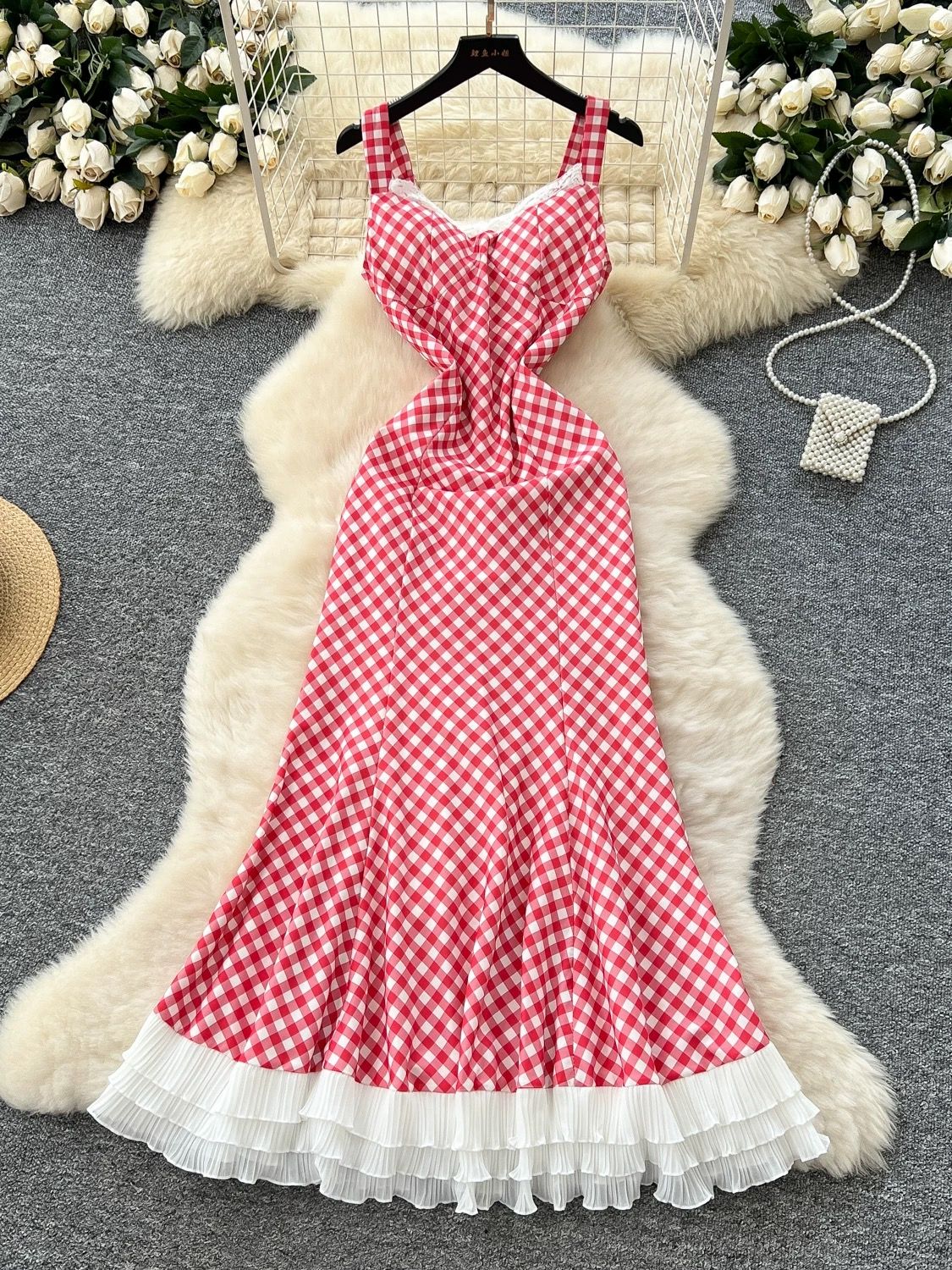 Picture perfect check dress CD315 image