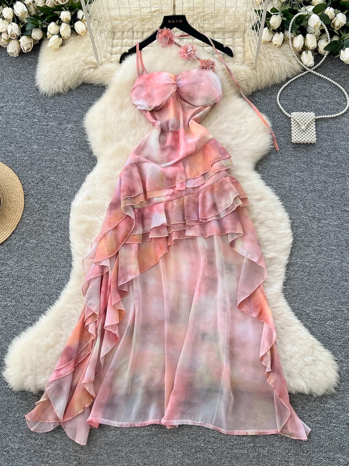 Subtle babe fluffy dress CD683 image