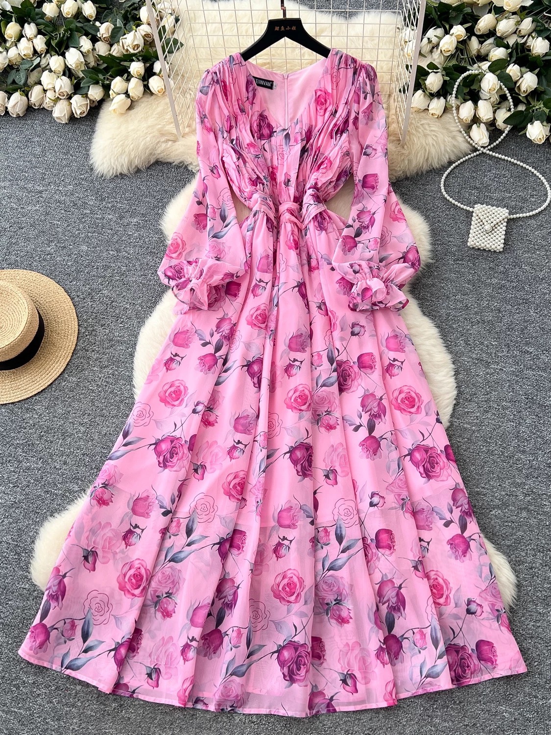 Print this out floral dress FD546 image