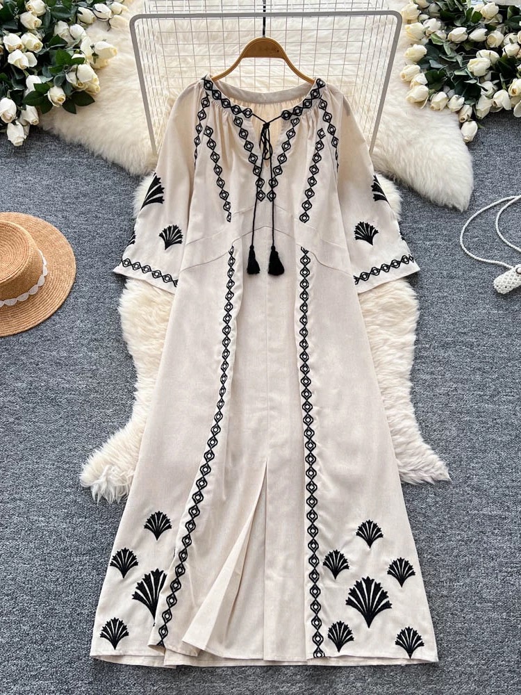 New habits embroidery dress CD685 image