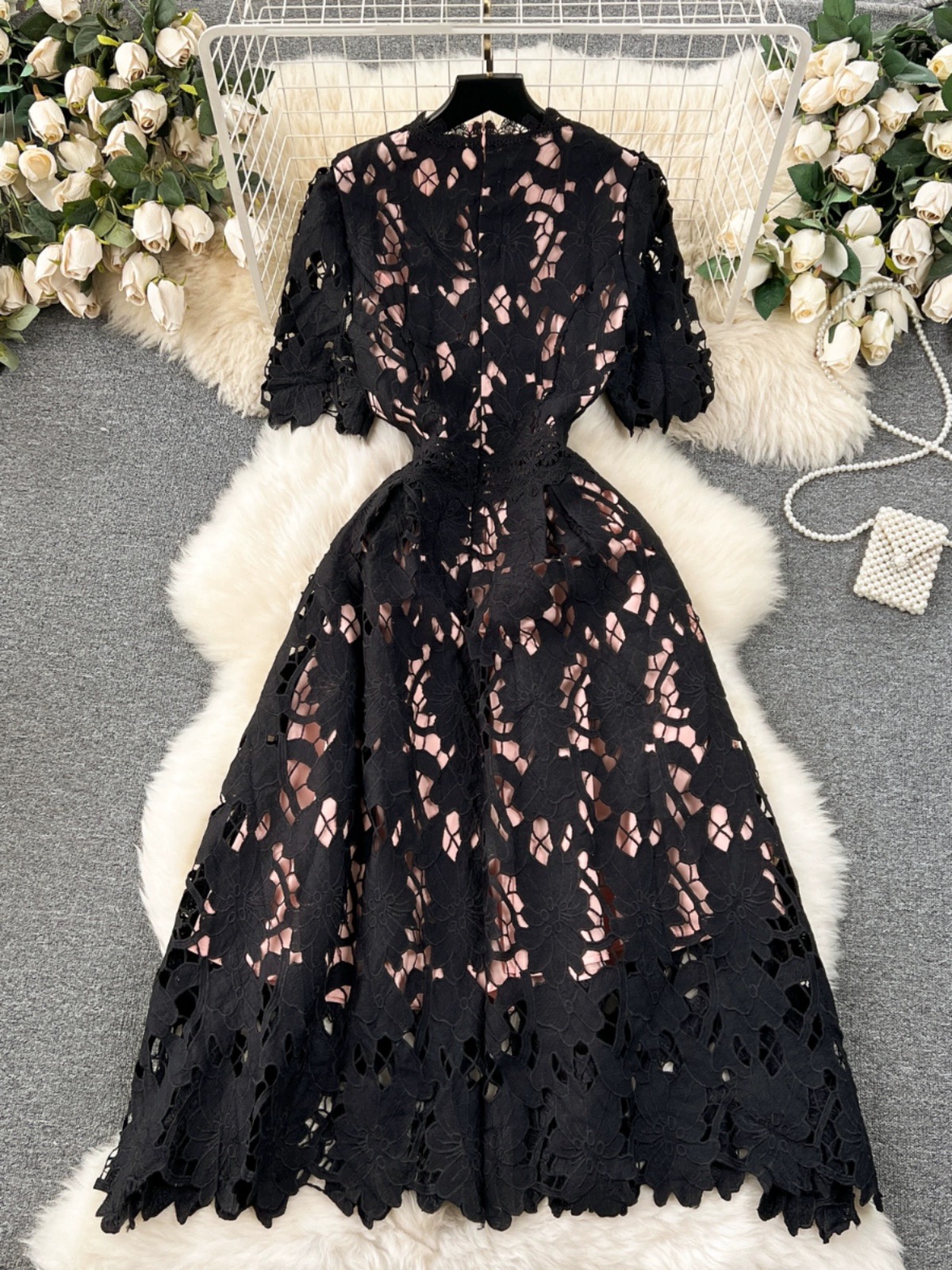 Girls deserve diamond lace dress FD617 image