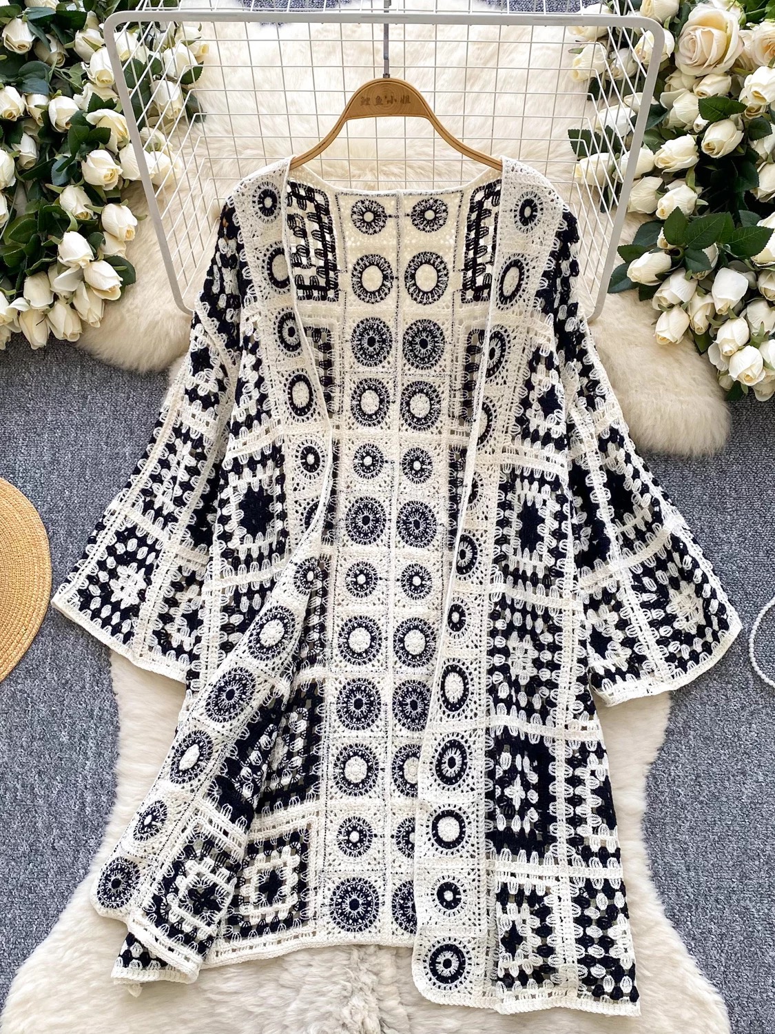 Drama queen crotchet kimono KM122 image