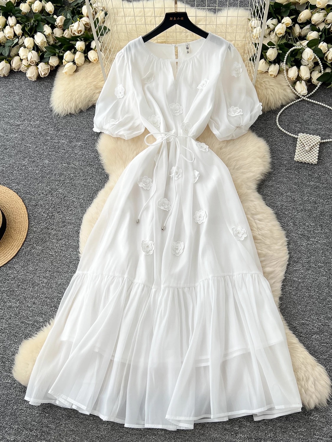 Shopping in Milan floral dress FD553 image