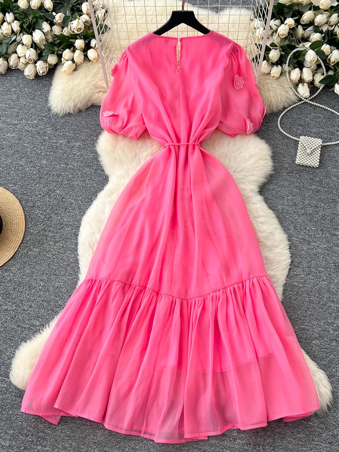 Shopping in Milan floral dress FD553 image