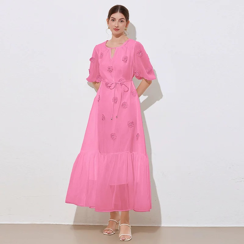 Shopping in Milan floral dress FD553 image