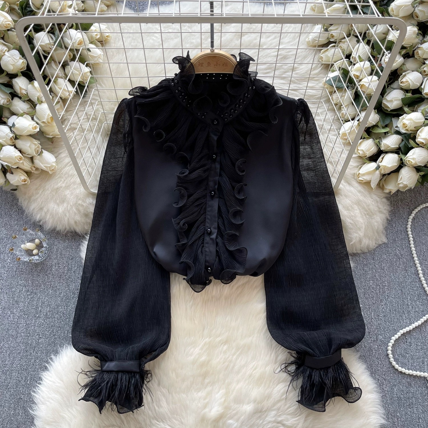 Work babe blouse BE346 image