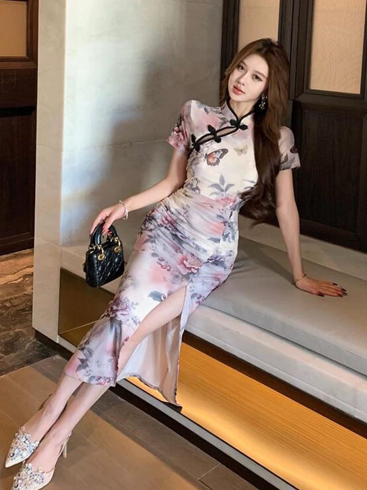 Moto mayhem qipao dress Q215 image