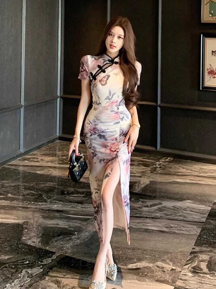 Moto mayhem qipao dress Q215 image