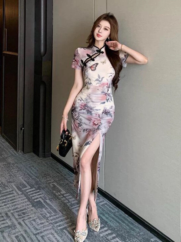 Moto mayhem qipao dress Q215 image