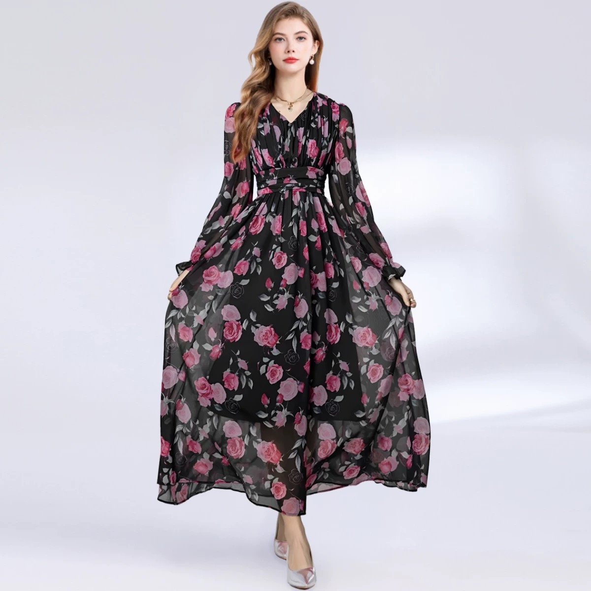 Print this out floral dress FD546 image