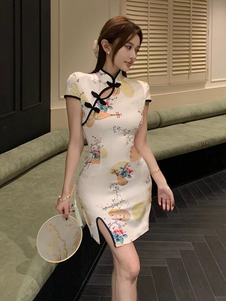 Confessions cross over qipao dress Q211 image