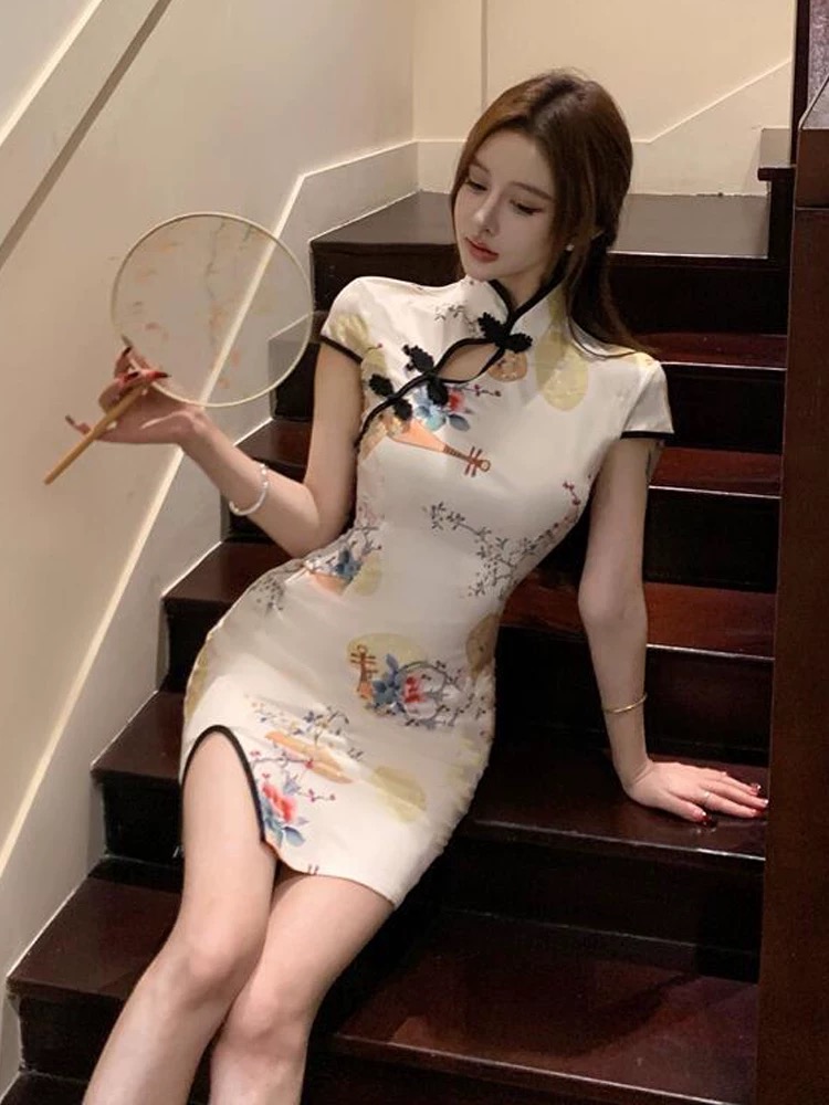 Confessions cross over qipao dress Q211 image