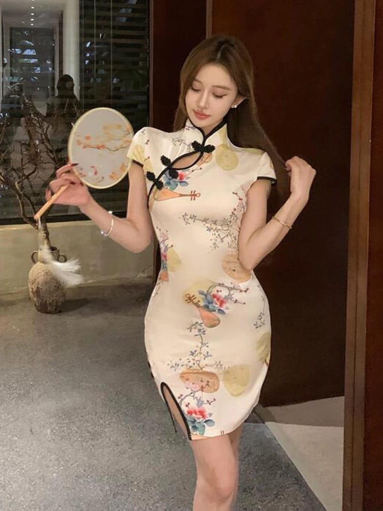 Confessions cross over qipao dress Q211 image