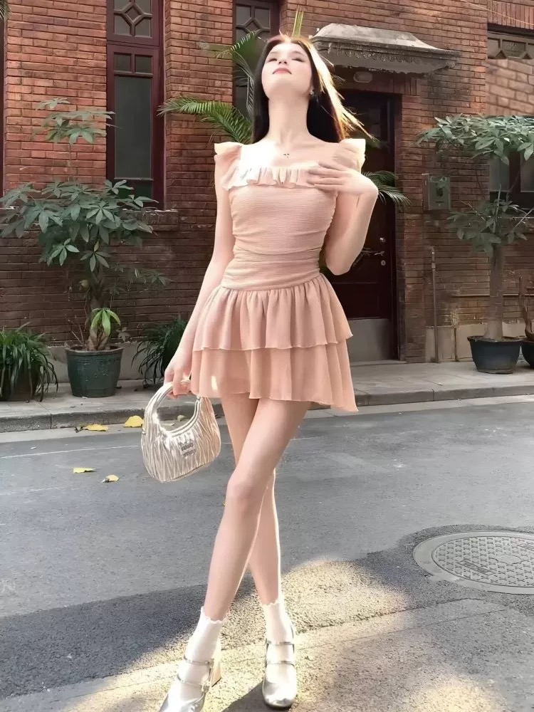 Future love ruffle dress CD345 image