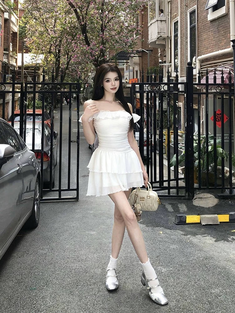 Future love ruffle dress CD345 image