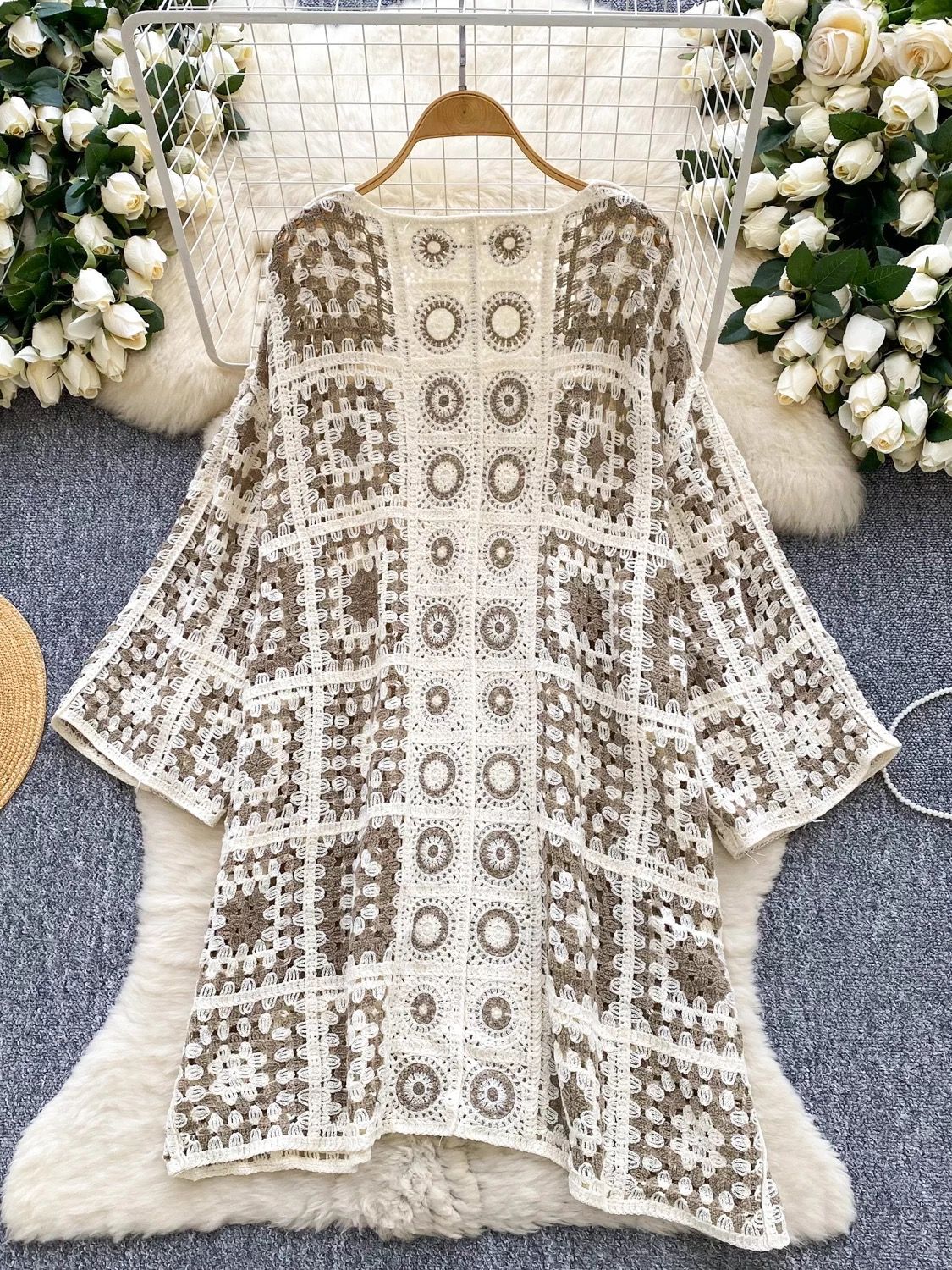 Drama queen crotchet kimono KM122 image