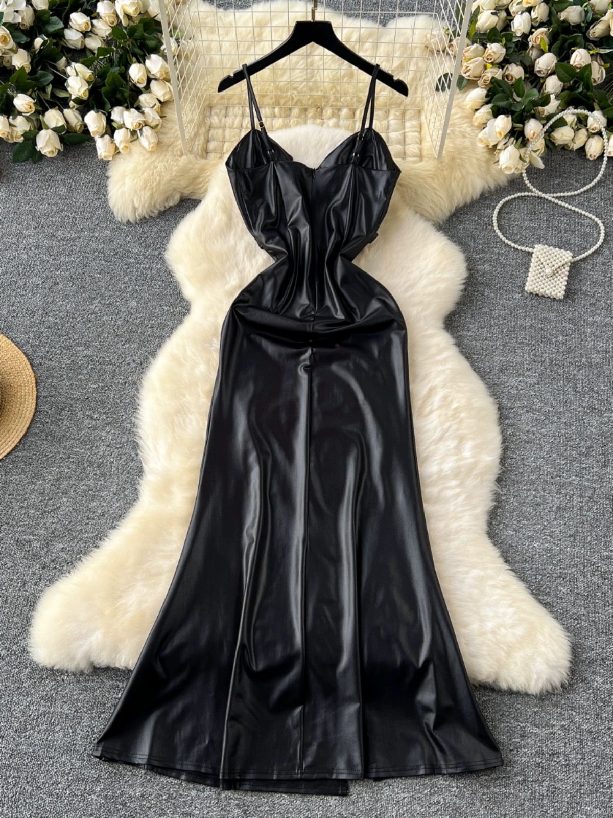 Clear direction leather dress FD957 image