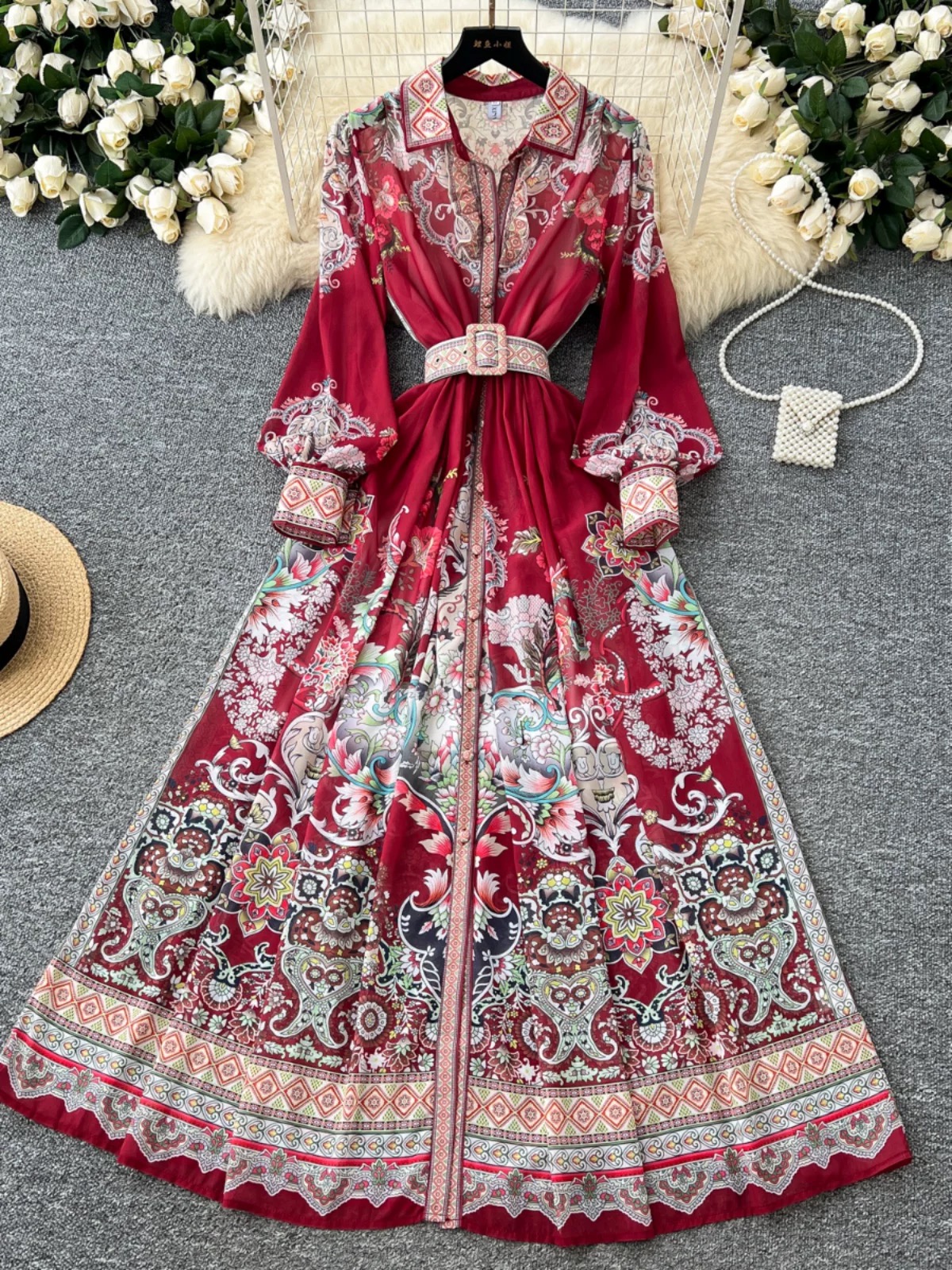 New cutie on the block print dress ED185 image