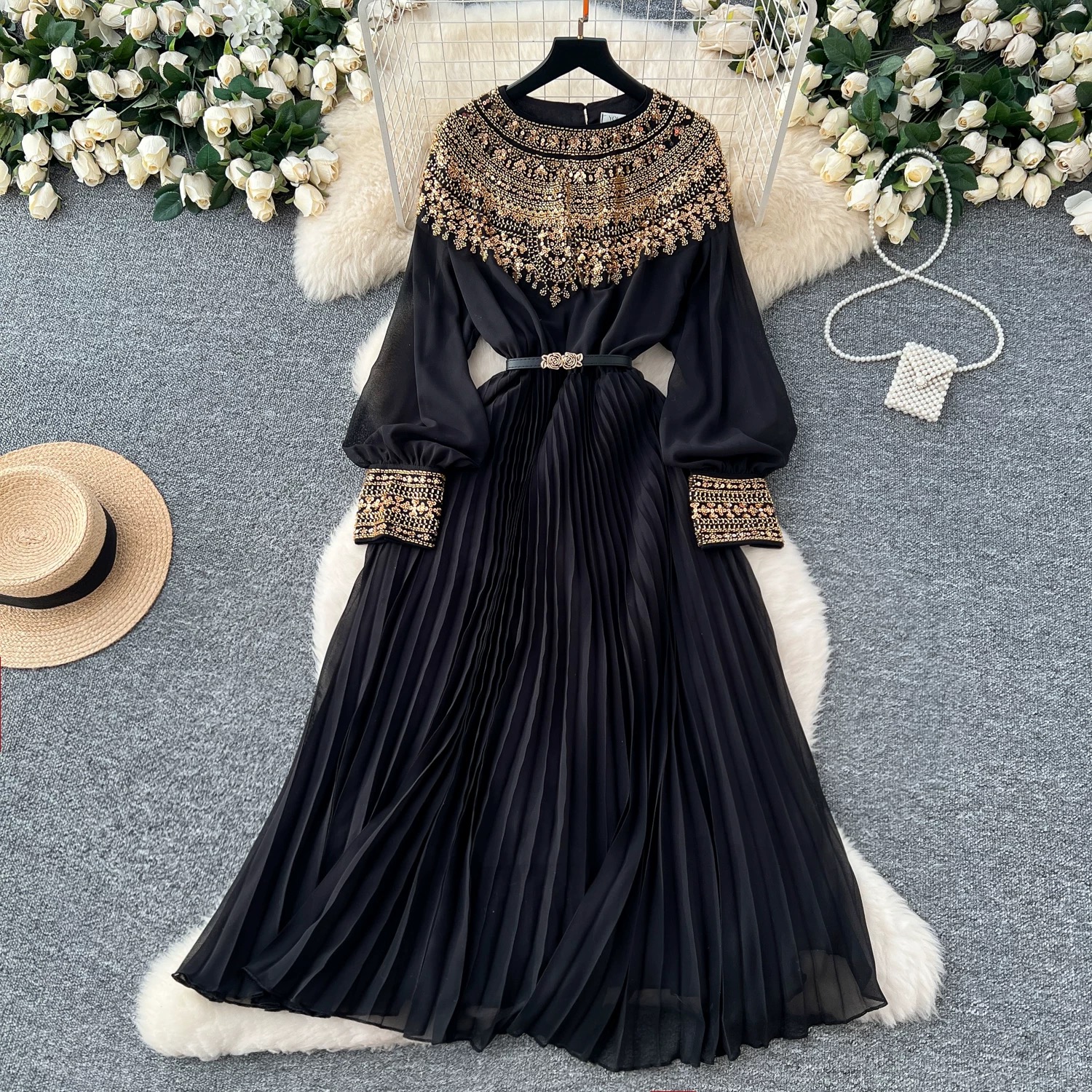 Classic color dress FD864 image