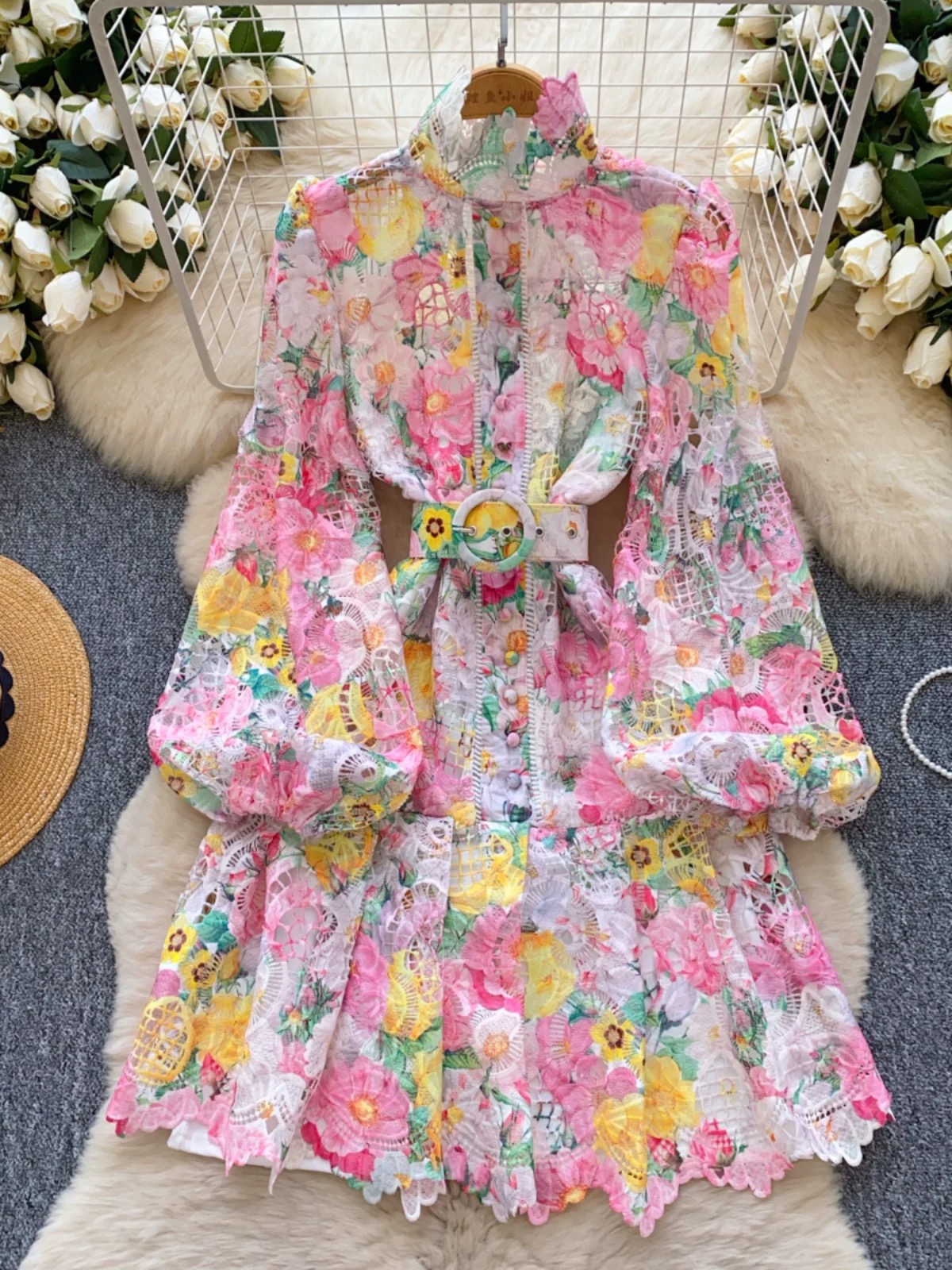 Summer fling lace dress & camisole FD1503 image