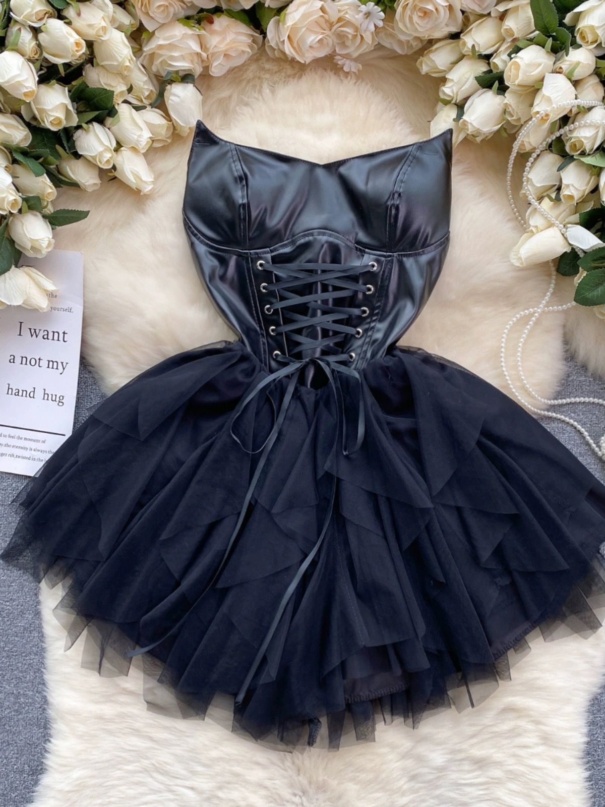 Moon goddess leather dress FD654 image