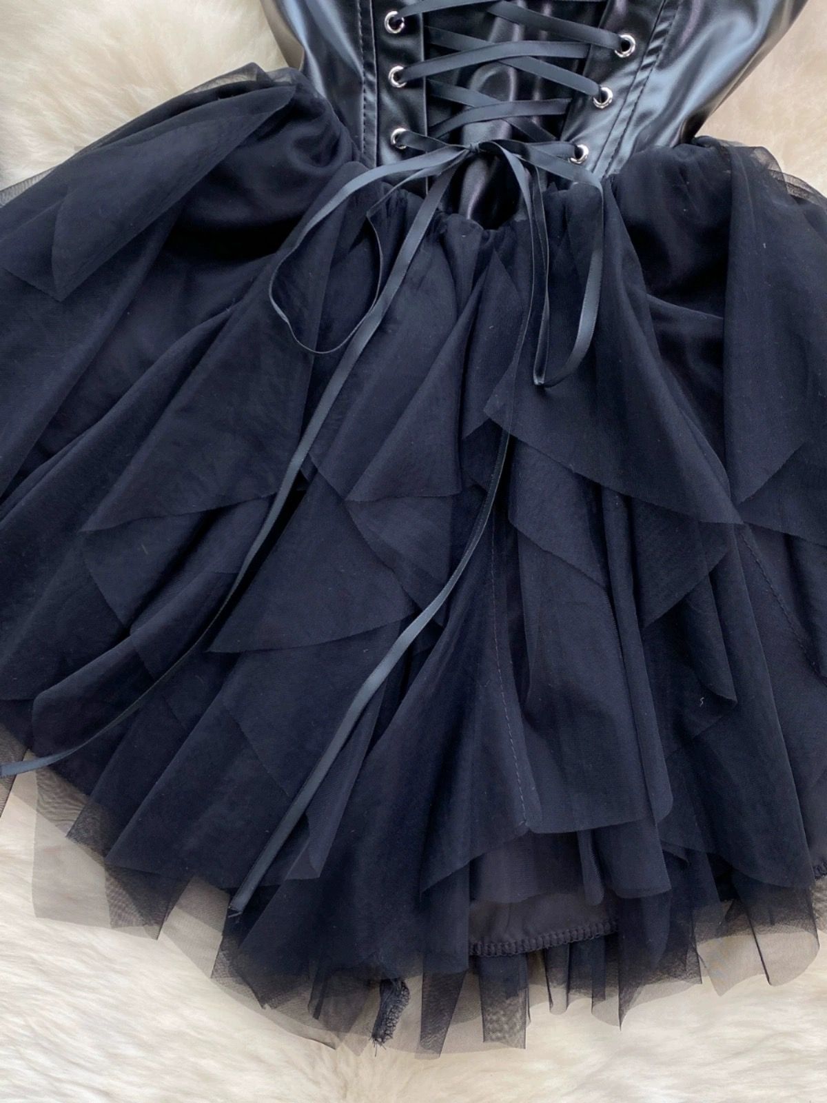 Moon goddess leather dress FD654 image