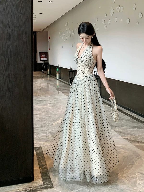 Too good for drama polka dress CD325 image