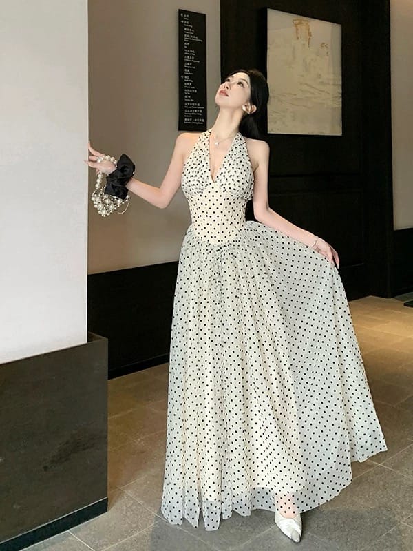 Too good for drama polka dress CD325 image