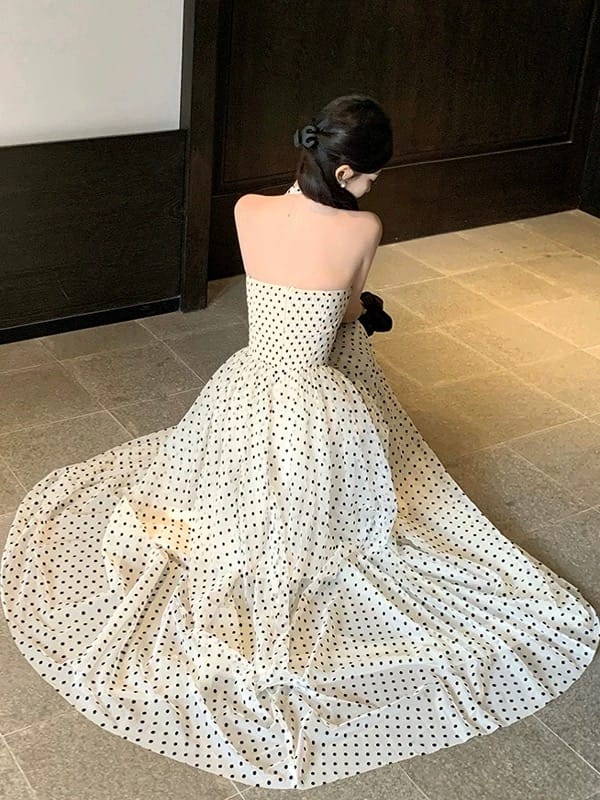 Too good for drama polka dress CD325 image