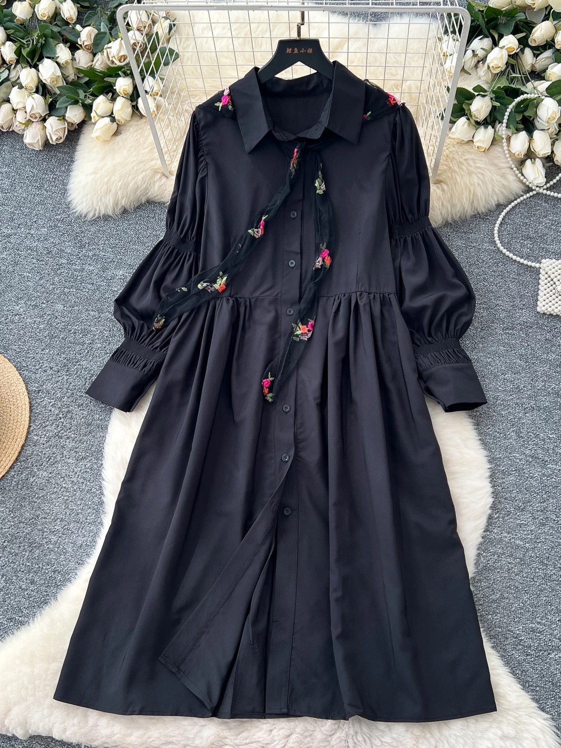 Dripped in finesse shirt dress SD116 image