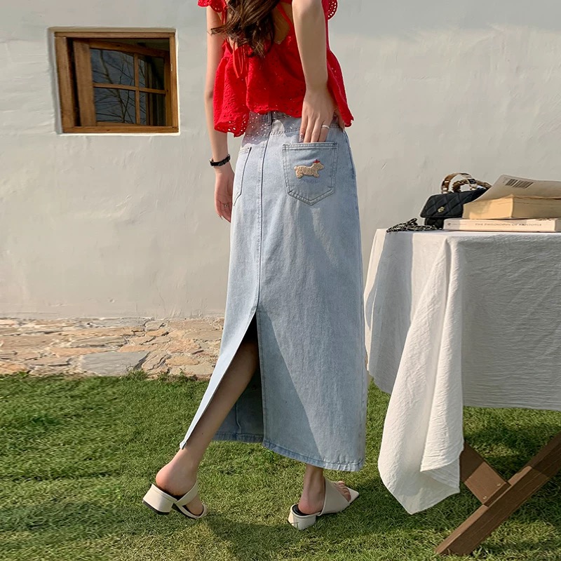 She has all access denim skirt DS110 image