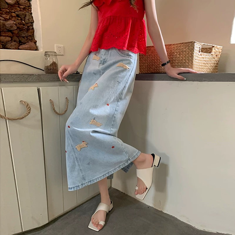 She has all access denim skirt DS110 image