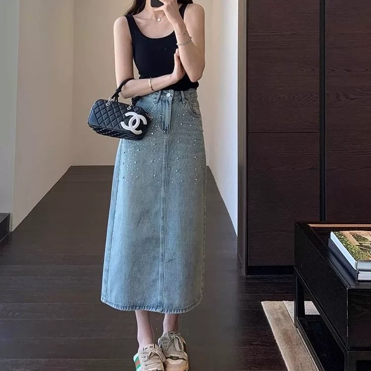 Slay me right denim skirt DS111 image