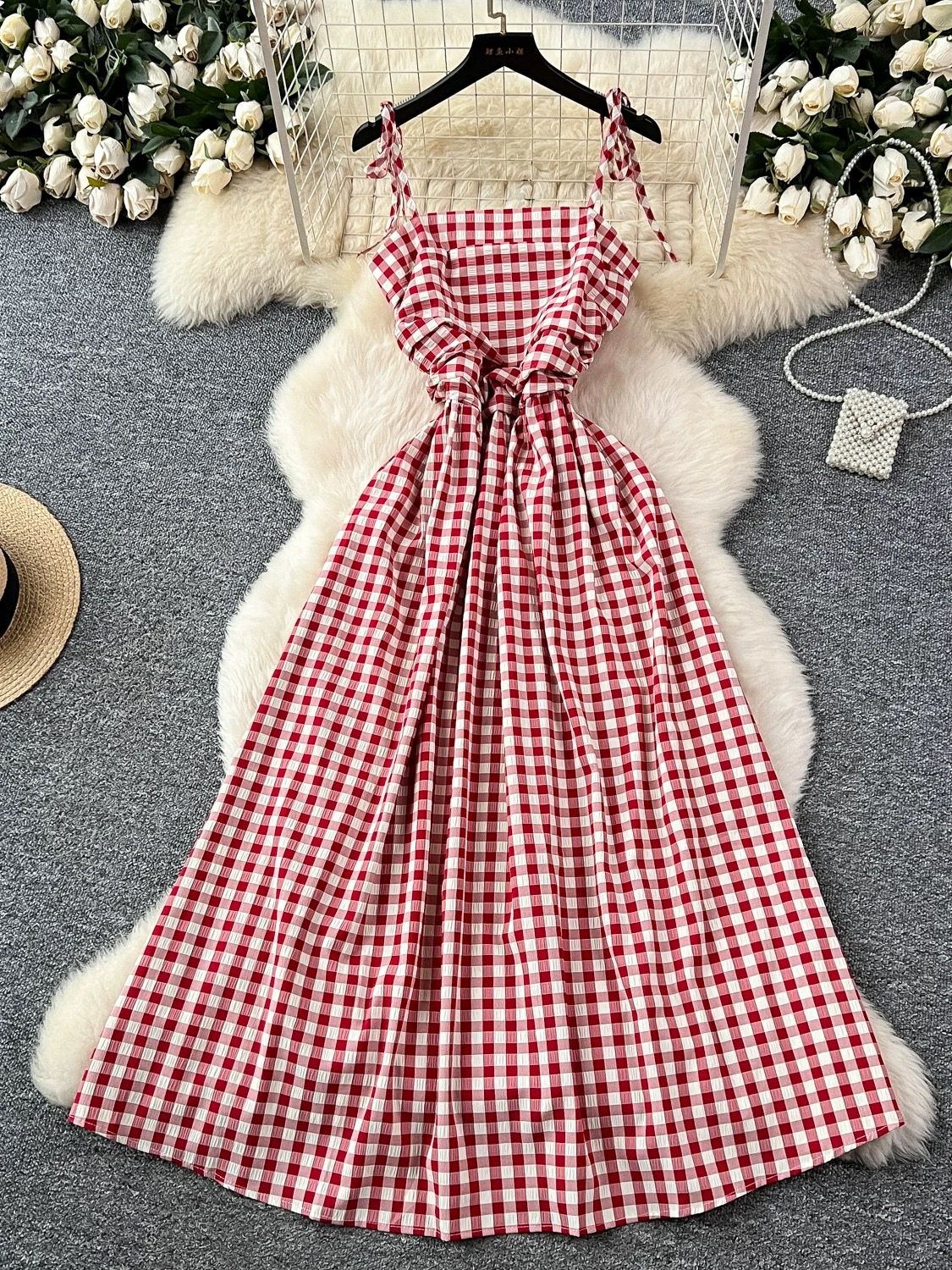 Always extra check dress CD317 image