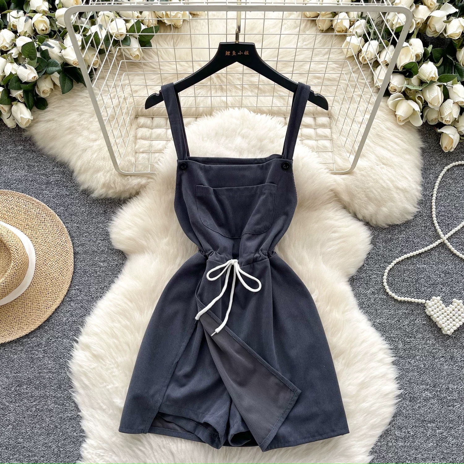 Fufill your desires corduroy jumpsuit JRZZ642 image