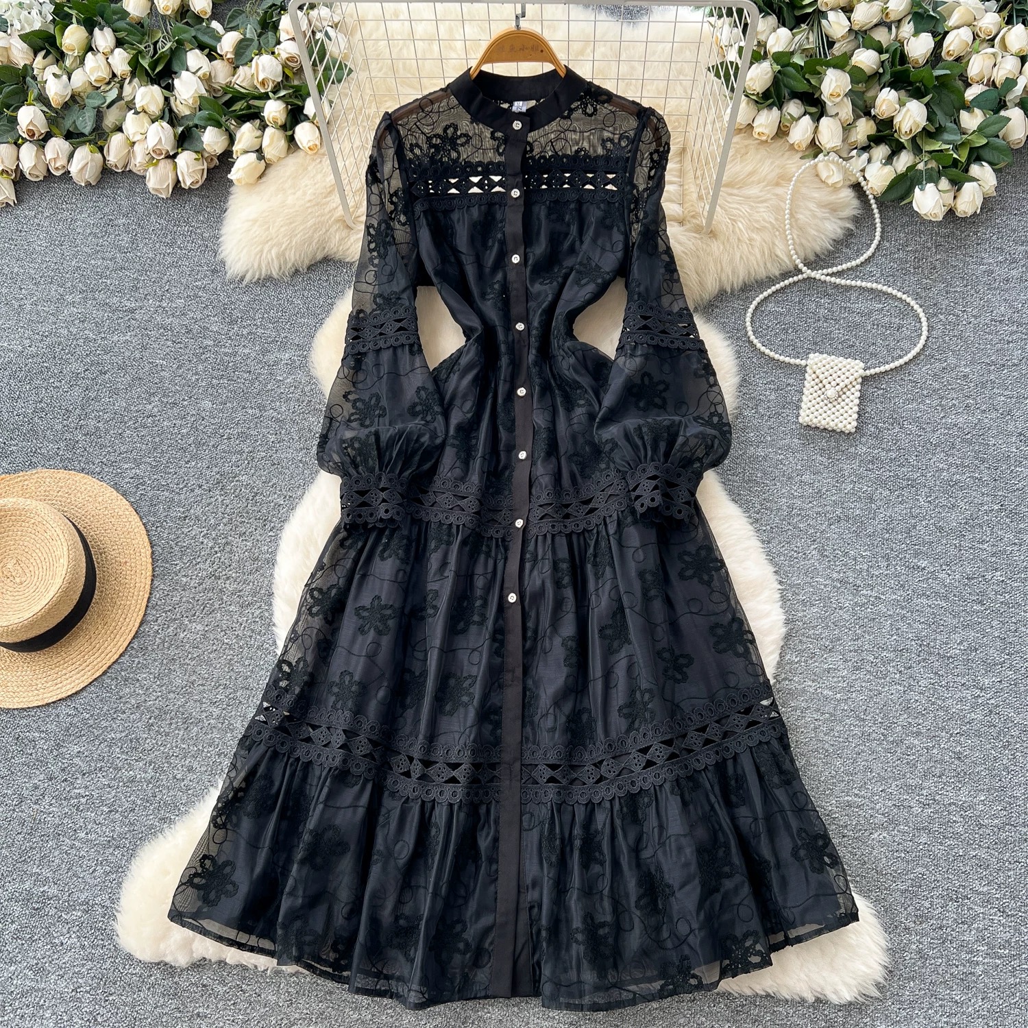 Your biggest fan lace dress FD1507 image