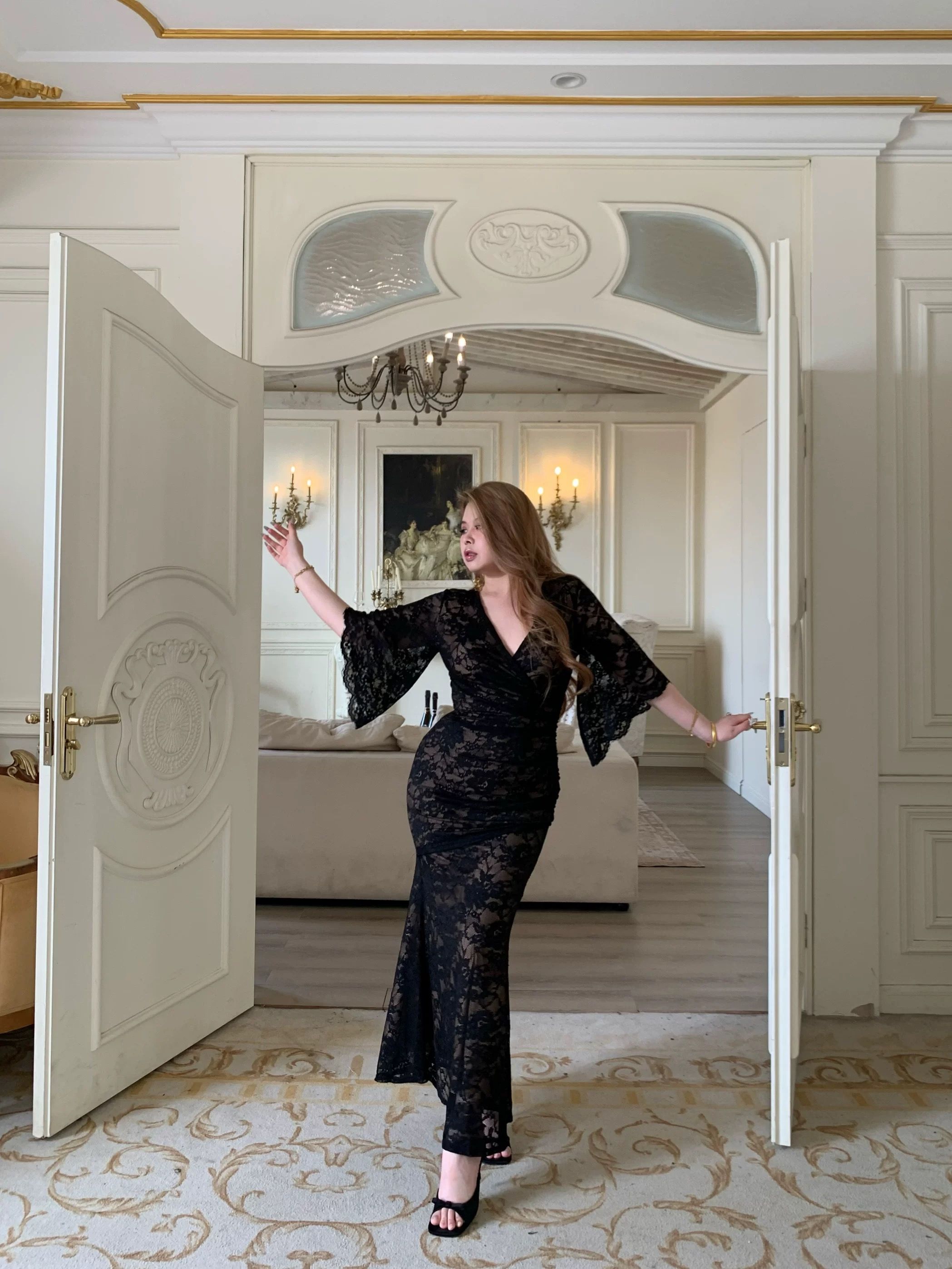 Perfect moment lace dress CD657 image