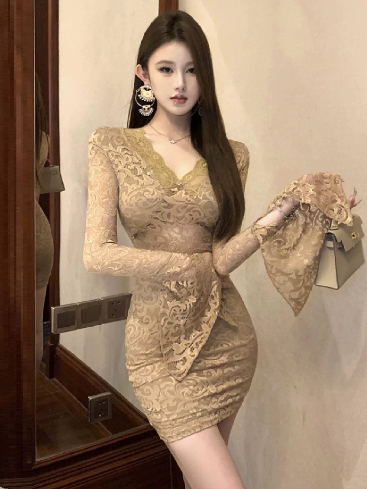 Here for the thrill lace dress CBC1407 image