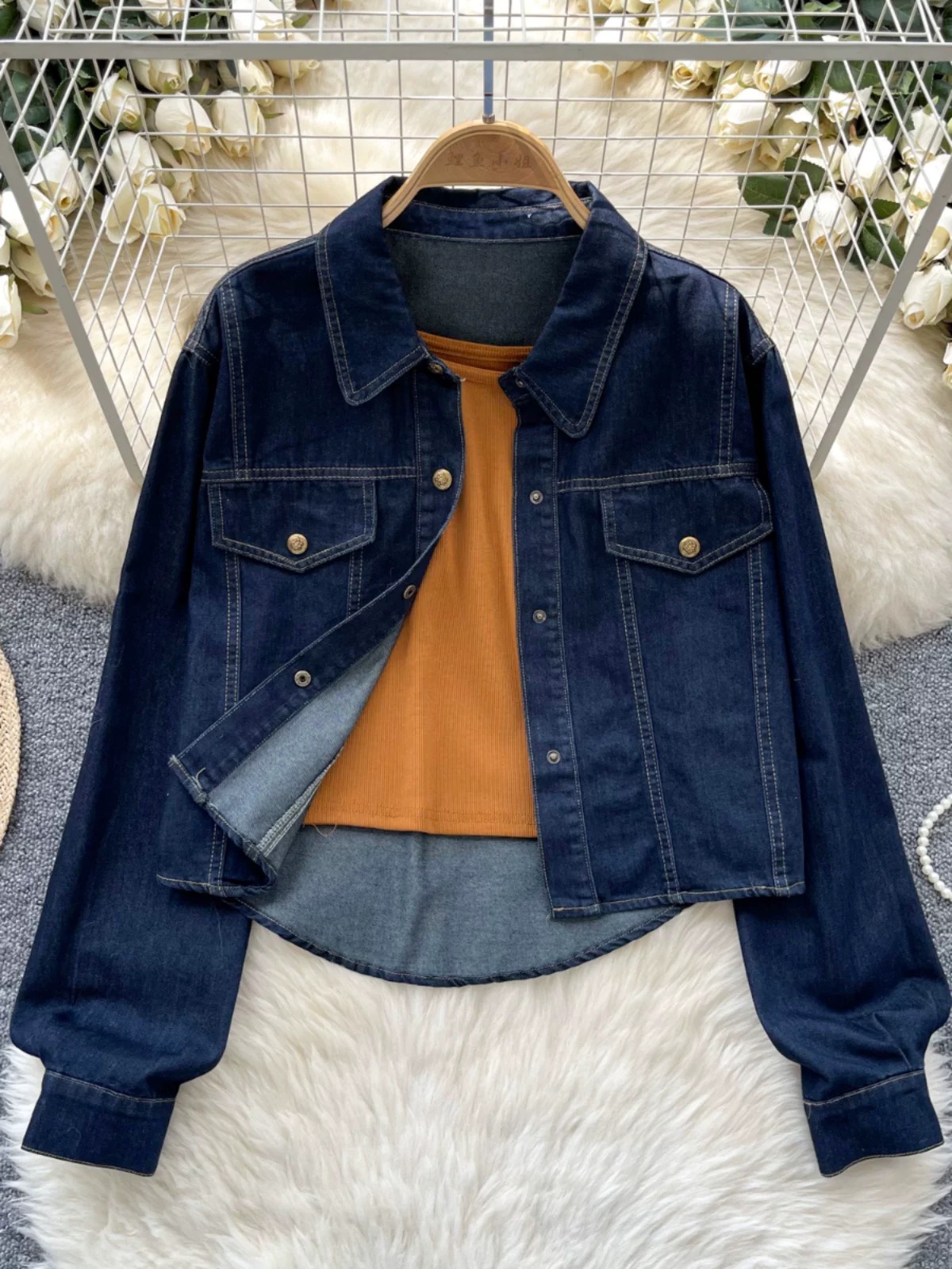 LA babe denim jacket set DJA129 image