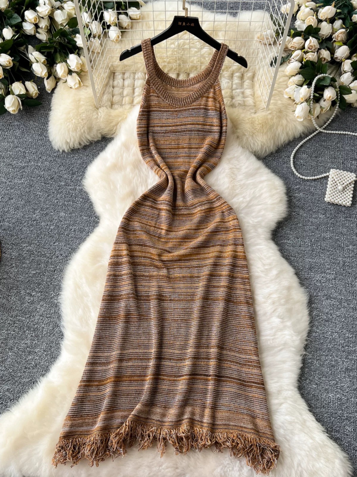 Your new favorite knitted dress & camisole KD331 image